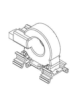 的映像 Closed toroid for residual current protection TA - Ø 30 mm - 3D CAD