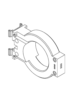 的映像 Closed toroid for residual current protection IA - Ø 80 mm - 3D CAD