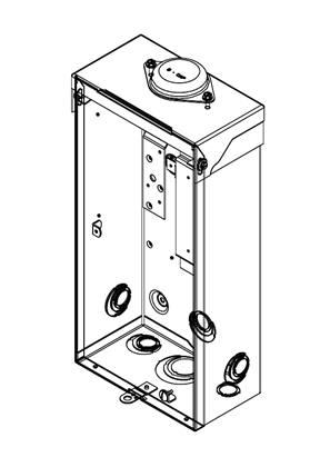 Image of PowerPact B-Frame Circuit Breaker Enclosure Nema 3R - 3D CAD