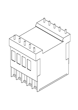 的映像 TeSys k, d, SK (auxiliary contactors) - CA2KN225C7 - 3D CAD