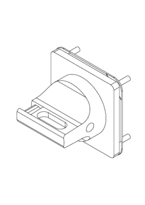 的映像 TeSys VARIO / Mini VARIO - front and red rotary handle - 1 to 3 padlocking - 3D CAD