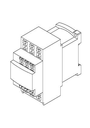 的映像 TeSys D contactor - 3P(3 NO) - AC-3 - <= 440 V 18 25 32 A -DC coil - spring term - 3D CAD
