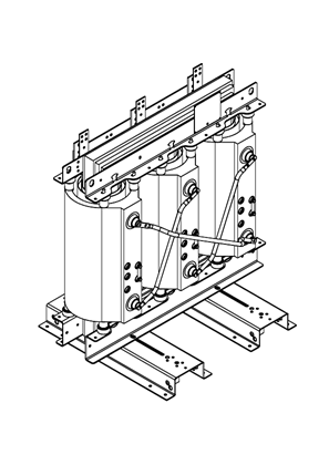 Image of Trihal Dry Type Transfo 400kVA - 3D CAD