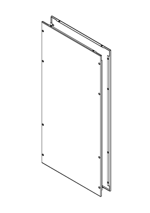 的映像 Spacial SF - External fixing side panels H1200xD600 mm - 3D CAD