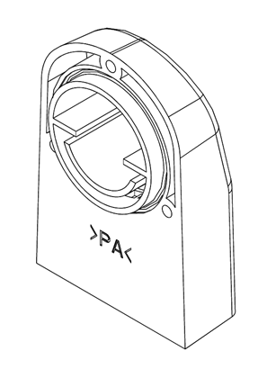 Image of ClimaSys CV - Ventilation Louvre cut-out d33mm - 3D CAD