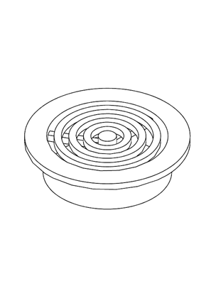 Image of ClimaSys CV - Ventilation Louvre cut-outd35mm - 3D CAD