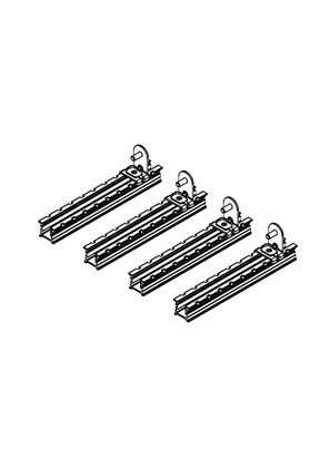 Image of PanelSeT PLA - Step slides with bracket for PanelSeT PLA D320mm - 3D CAD