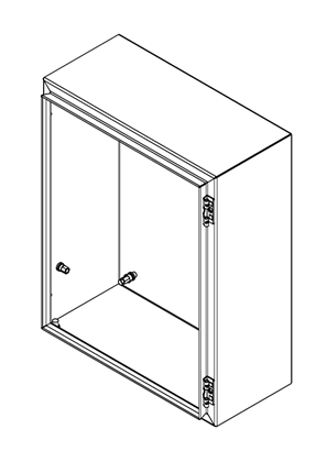 的映像 PanelSeT CRN-S3D - ATEX H500xW400xD200 - 3D CAD