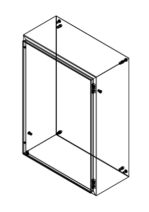 的映像 PanelSeT CRN-S3D - ATEX H700xW500xD250 - 3D CAD