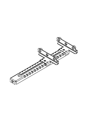 Image of Spacial CRN-S3D - Set of 2 step slides made of treated steel D300mm and W1000 or W1200 - 3D CAD