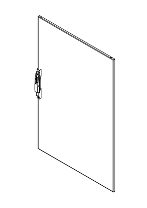 的映像 Spacial SF - Plain door SF/SM 1200x800 - 3D CAD