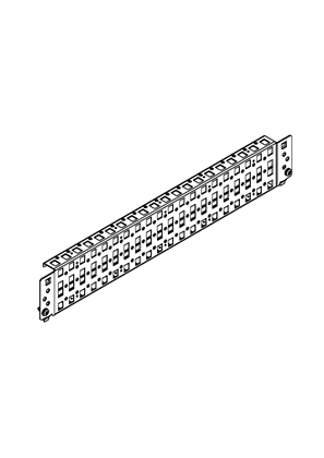 的映像 Spacial SF-SM - Quick fixing cross rails W=90 mm - 3 rows - H or W or D of the enclosure = 600 mm - 3D CAD