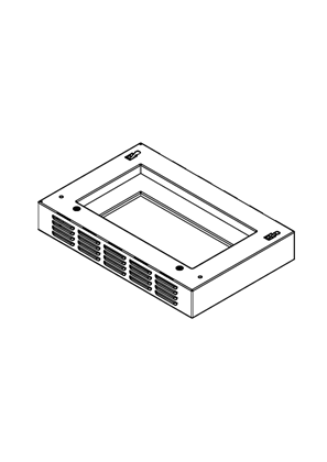 Image of Roof ventilation module for S3HD 600x400mm - 3D CAD