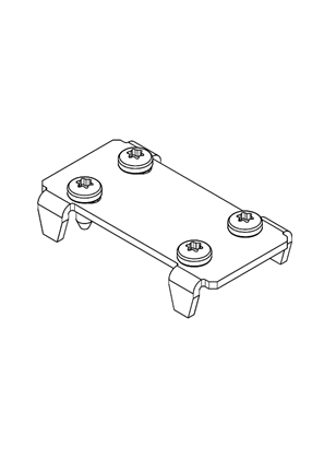 的映像 Spacial SF - SF swing 19" rack coupling Kit - 3D CAD