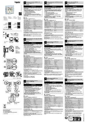 Image of Schuko socket outlet with USB 3.0 A charger Type A + C, MEG2367, WDE00 , G36535, Installation instructions, en