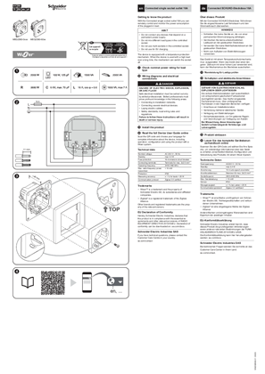 Image of Connected single socket outlet 16A - Installation instructions