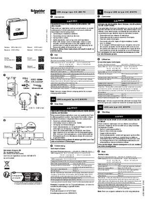 Imagem de Carregador USB tipo A+C 45W PD, MEG4366, WDE0…, Instruções de instalação, pt