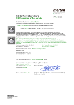 Imagen de EU declaration of conformity