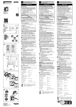 이미지 Universal temperature control unit insert with touch display, MEG5775-000/MTN5775-0000, Installation instructions