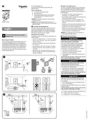 Image of Connected Thermostat Insert 16 A - Installation manual