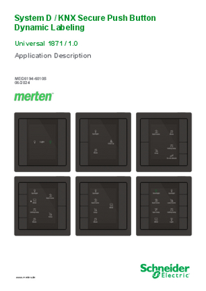 Obraz System D/KNX Secure Push Button Dynamic Labeling, Application Description, EN