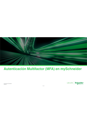 Imagen de Instructivo Autenticación Multifactor mySchneider (MFA)