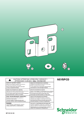 Image de Instruction Sheet - Spacial SF - NSYSPCD - Cable duct quick-fixing