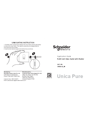 Image of Instruction Manual RJ45 with Shutter_MF