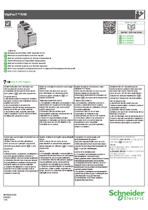 Afbeelding van VigiPacT RHB - Residual-Current Relay With Separate Toroid - Instruction Sheet