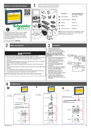Image of Vigilohm Local Remote Display Instruction Sheet