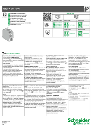 Image of TeSys GV5/GV6 - OF/SD/SDE Auxiliary Contact - Instruction Sheet