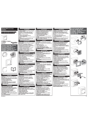 Image of Sedna -IP44 Socket Outlet - Instruction sheet