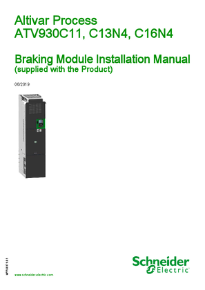 Imagem de ATV930C11N4 C13N4 C16N4 Braking Module Installation Manual