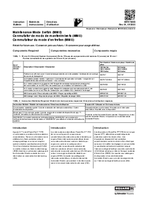 Image of Maintenance Mode Switch (MMS) Installation Instructions