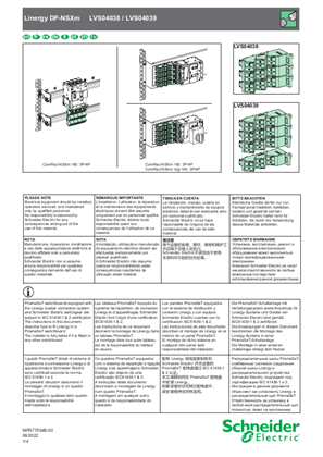 Image de Linergy DP for NSXm 3P and 4P 160A- Notice de montage