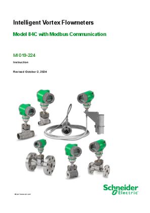 Image of Model 84C Intelligent Vortex Flowmeters with Modbus Communication Master Instruction