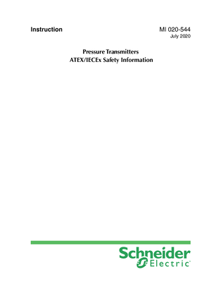 Image of Pressure Transmitters ATEX/IECEx Safety Information