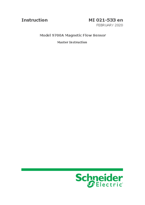 Image of Model 9700A Magnetic Flow Sensor Master Instruction