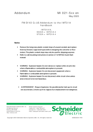 Image of FM DIV2 C+US Addendum to the IMT31A handbook