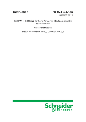Image of 6500W + IMT65W Battery Powered Electromagnetic Water Meter Master Instruction