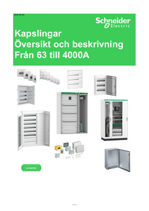 Bild av Kapslingar Översikt och beskrivning Från 63 till 4000A