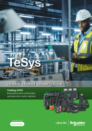 Paveikslas TeSys - Catalog 2025 - Innovative and connected solutions for motor starters