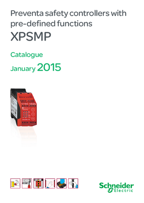 的映像 Catalog Safety controllers Preventa XPSMP with pre-defined functions - January 2015