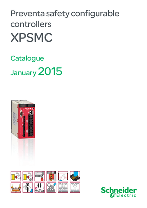的映像 Catalog safety configurable controllers Preventa XPSMC- January 2015