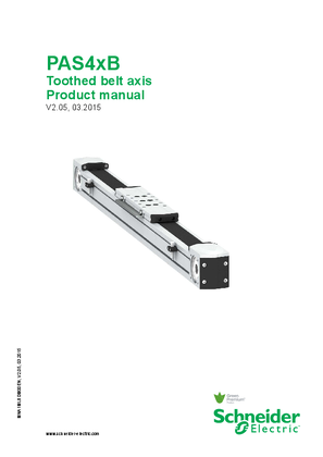 Image of PAS4xB Toothed belt axis Product manual