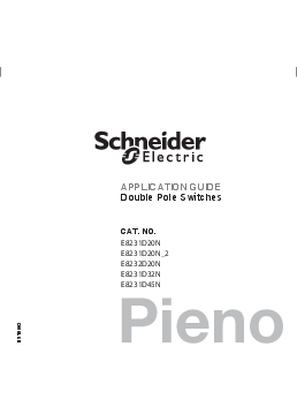 Image of use manual of 20A 250V 1 G 2 WAY DP SW W NE