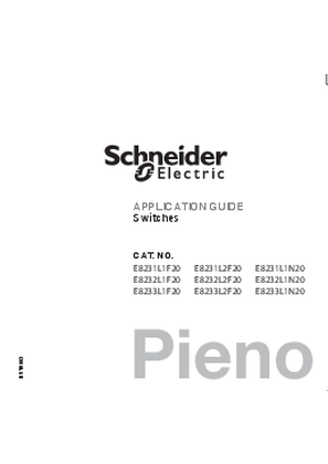 Image of use manual of 20A-16AX 250V 1G 1W SW