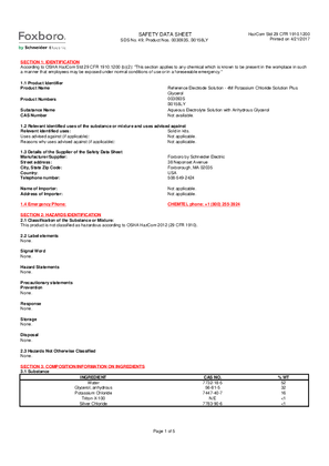 Image of Reference Electrode Solution - 4M Potassium Chloride Solution Plus Glycerol
