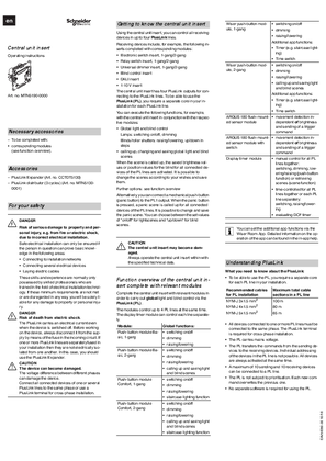 Bild av Merten inserts- Central Unit insert-User Guide (EN)