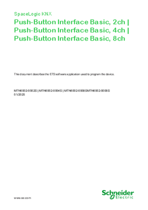 Imagen de SpaceLogic KNX-Push-Button Interface Basic-ETS Software Description